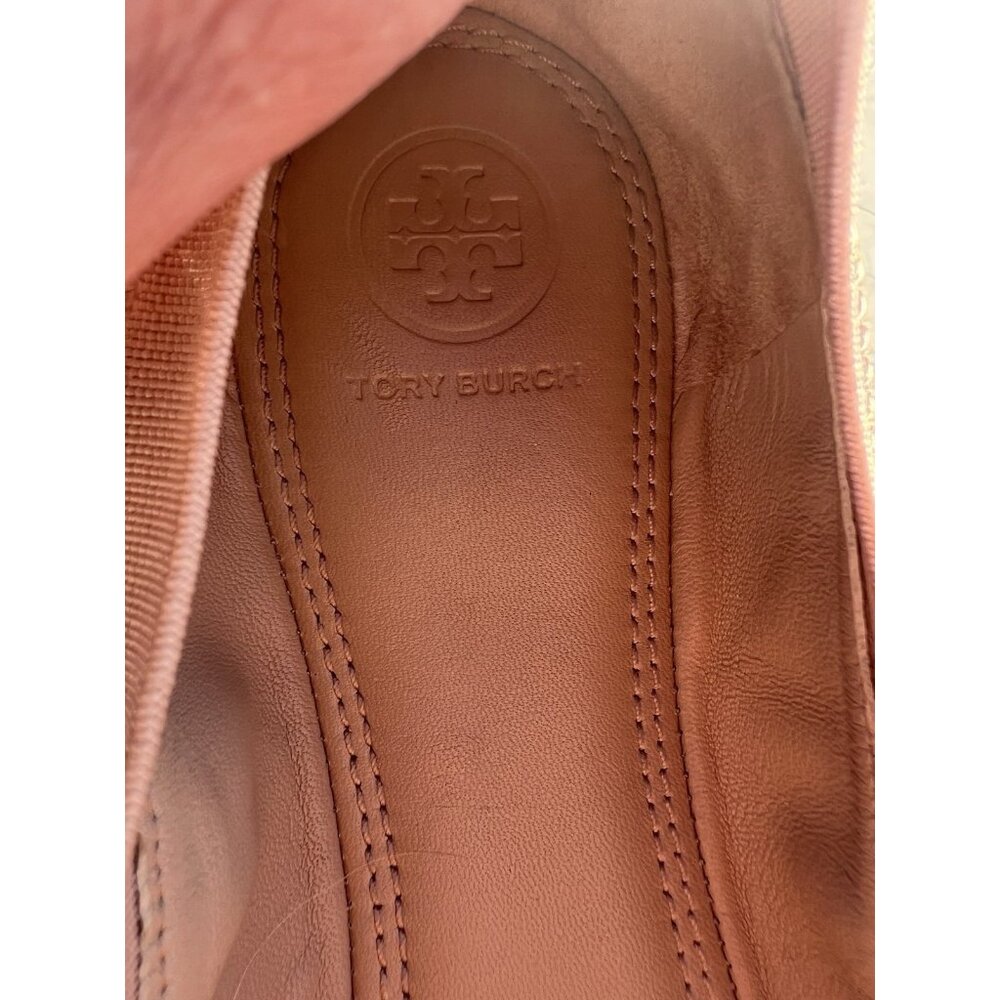 Tory Burch Jolie Ballet flats blush pink tan scrunch patent leather 10.5 - Picture 7 of 12